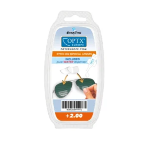 Adhesive bifocals - Gradation 2.00