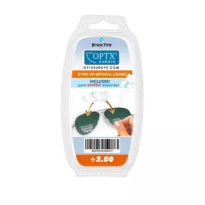 Selbstklebende Bifokalbrille - Abstufung 2,00