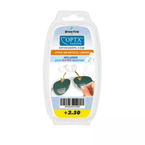 Selbstklebende Bifokalbrille - Abstufung 2,50